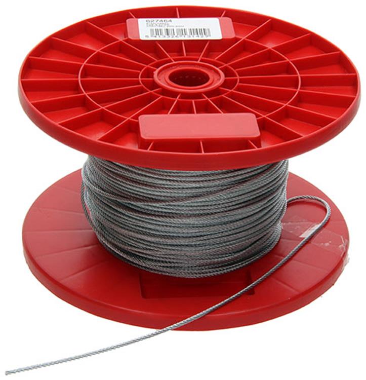 1015566 - verzinktes Stahlseil 7x7 200m 2mm Tragkraft 40 kg DIN EN 12385-4 | 200 Stück