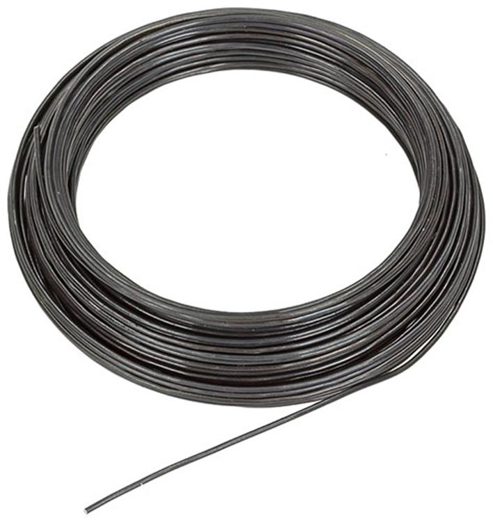 Mack 1015189 - Bindedraht schwarz gehärtet. Hobby ø1mm - 15m | 6 Stück