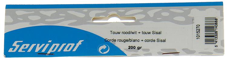 Mack 1015270 - Set Seil rot weiß + Sisalseil 200gr | 5 Stück