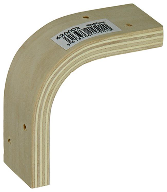 1015320 - Konsolensperrholz natur 80x80mm | 10 Stück