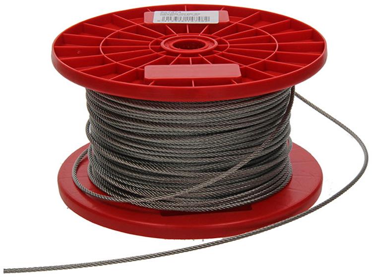 1015571 – Stahlseil 7x7 Edelstahl Aisi 316 153 mm Tragfähigkeit 90 kg DIN EN 12385-4 | 150 Stück
