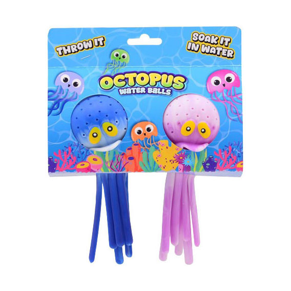 Johntoy Spritzwurf-Oktopus, 2 Stück