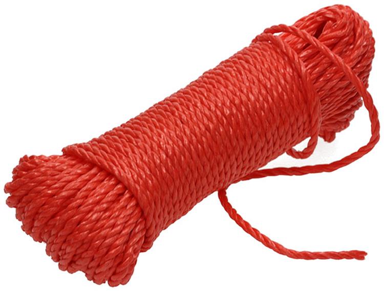 Mack 1013963 - PP gedrehter orangefarbener Strang 4 mm 30 m | 5 Stück