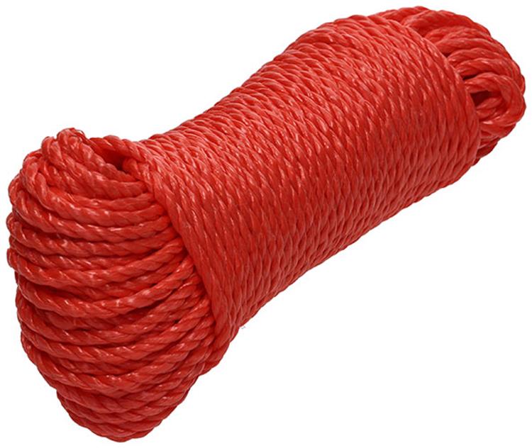 Mack 1013963 - PP gedrehter orangefarbener Strang 4 mm 30 m | 5 Stück