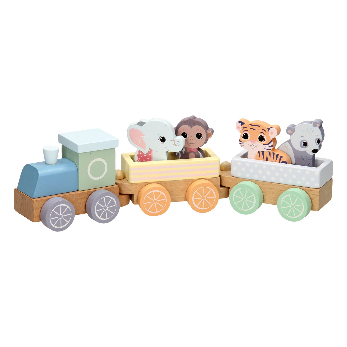 Joueco -Holzzug wilde Tiere