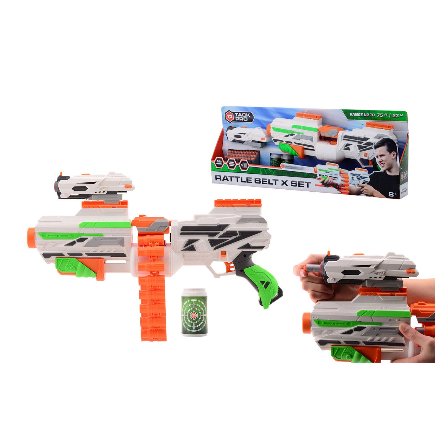Tack Pro Tack Rattle Belt X Set mit 40 Darts und Zubehör