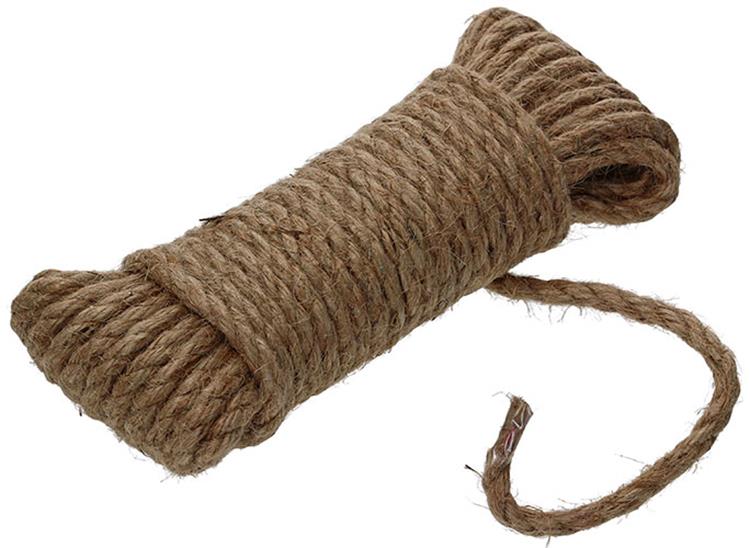 Mack 1013966 - Juteseil gedrehter Strang 6mm 10m | 5 Stück