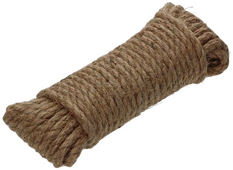 Mack 1013966 - Juteseil gedrehter Strang 6mm 10m | 5 Stück