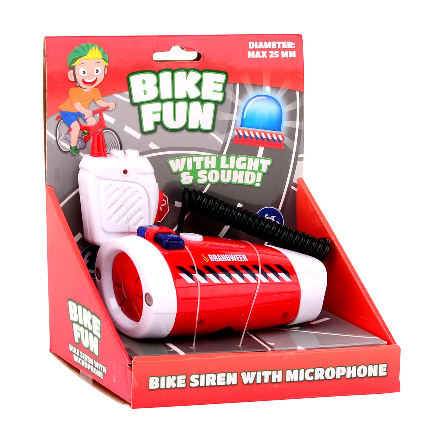 Bike Fun Sirene blinkende Lichtbrigade mit Mikrofon