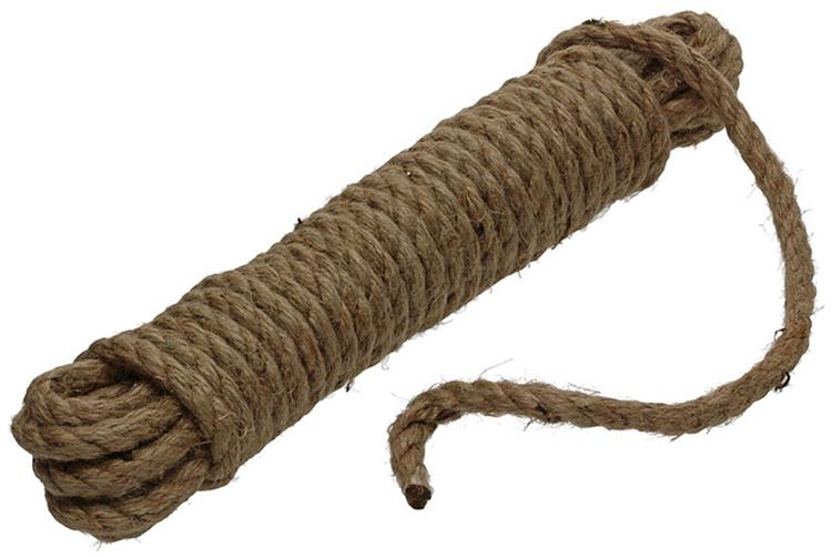 Mack 1013968 - Juteseil gedrehter Strang 10mm 10m | 5 Stück