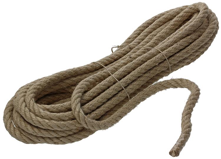Mack 1013969 - Juteseil gedrehter Strang 12mm 10m | 5 Stück
