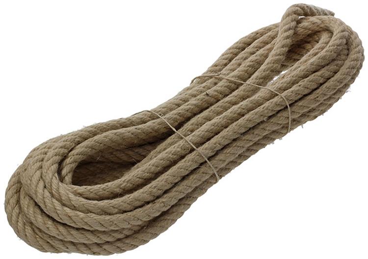 Mack 1013969 - Juteseil gedrehter Strang 12mm 10m | 5 Stück