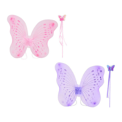 Johntoy Butterfly Wings mit Zauberstab