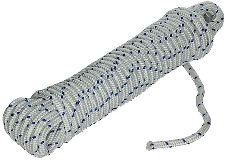 Mack 1013978 – PP-Geflecht, weiß, blau, 10 mm, 15 m | 5 Stück