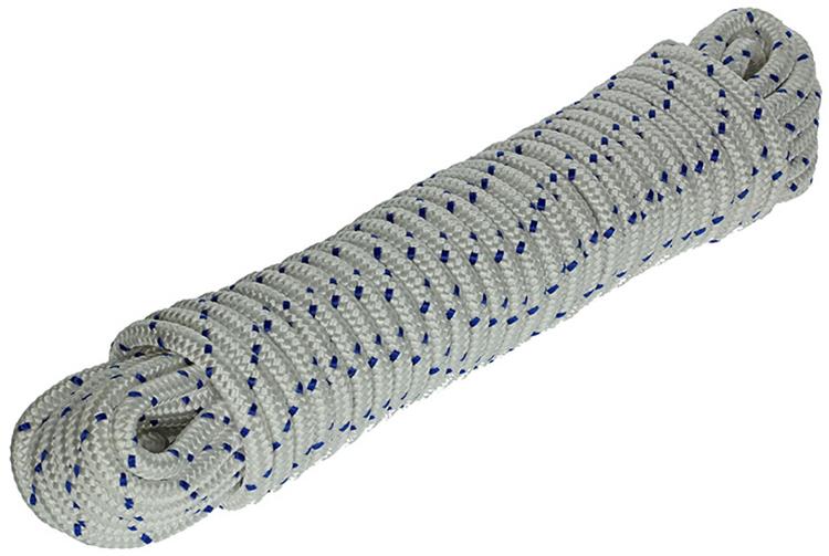 Mack 1013978 – PP-Geflecht, weiß, blau, 10 mm, 15 m | 5 Stück