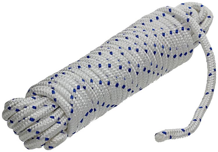 Mack 1013979 – PP-Geflecht, weiß, blau, 12 mm, 15 m | 5 Stück