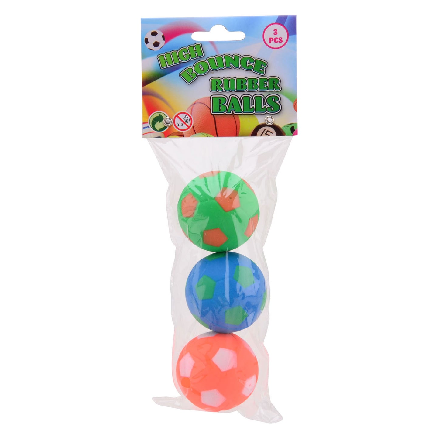 Johntoy Hi-Bounce Bälle, 3st