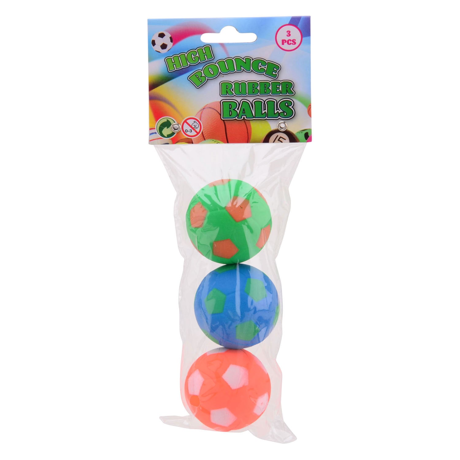 Johntoy Hi-Bounce Bälle, 3st