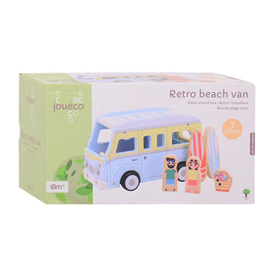 JoUeco Wooden Retro Beach Bus mit Accessoires