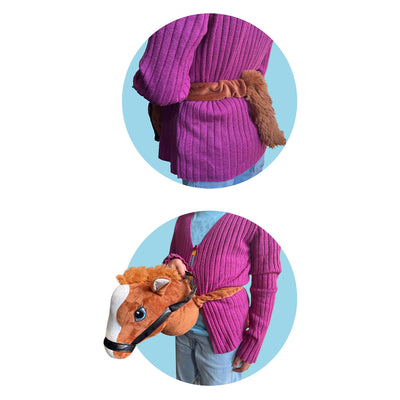 Holly Horse Head braun mit Gummiband