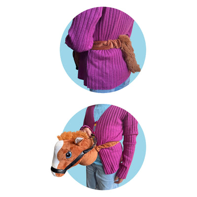 Holly Horse Head hellbraun mit Gummiband