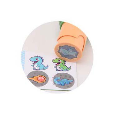 Johntoy Dinosaurier-Aufkleberstempel