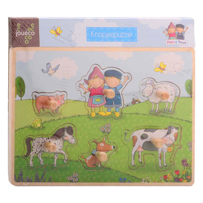 Johntoy jouéco® fien teun Holzknopfpuzzle