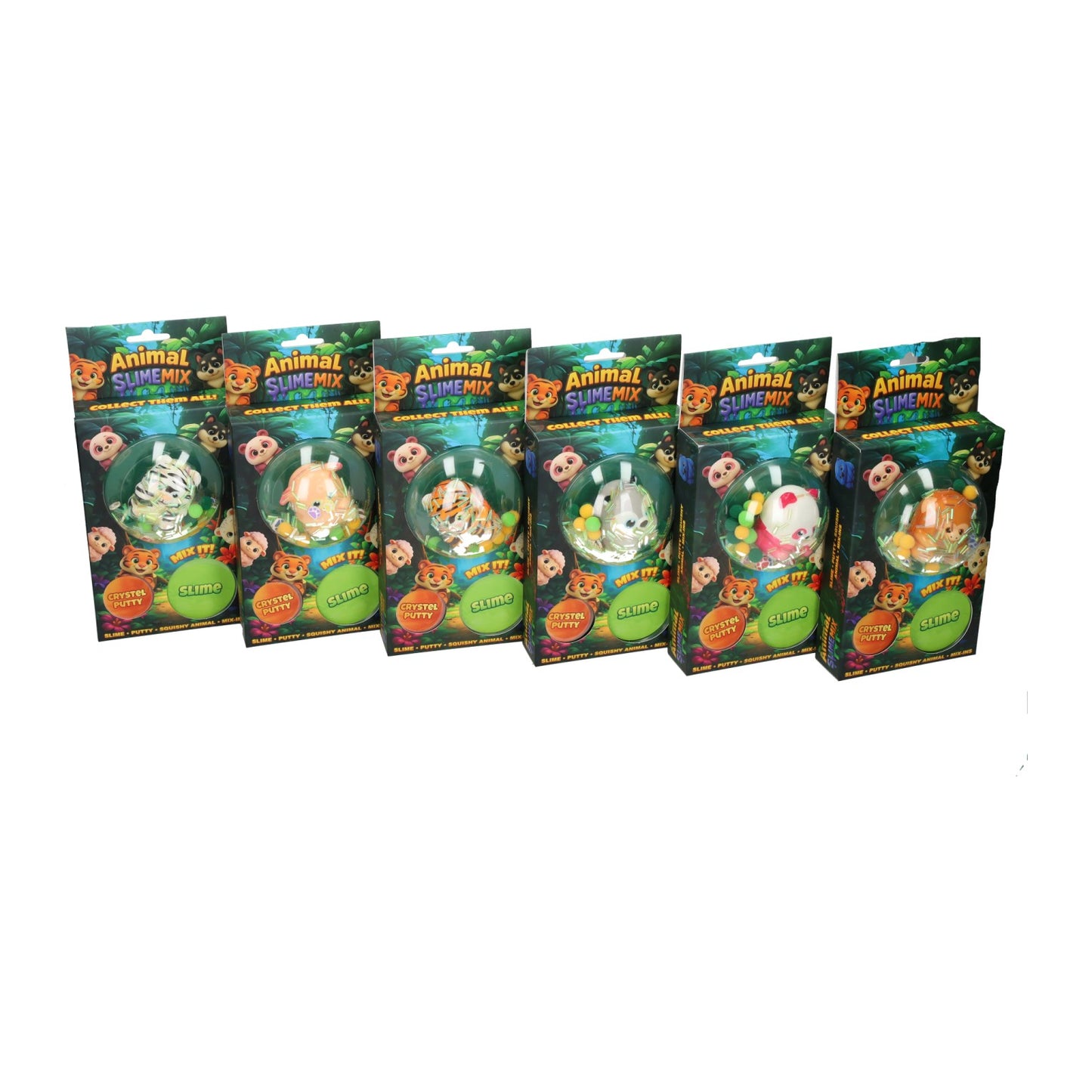 Johntoy Jungle Multipack – Knete, Schleim auspressen