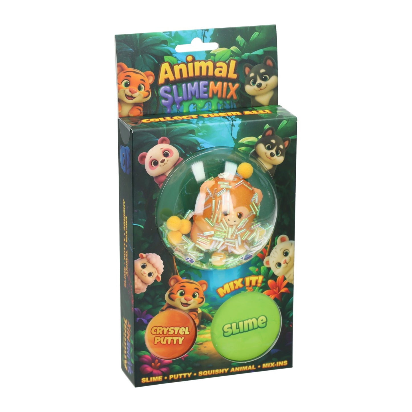Johntoy Jungle Multipack – Knete, Schleim auspressen