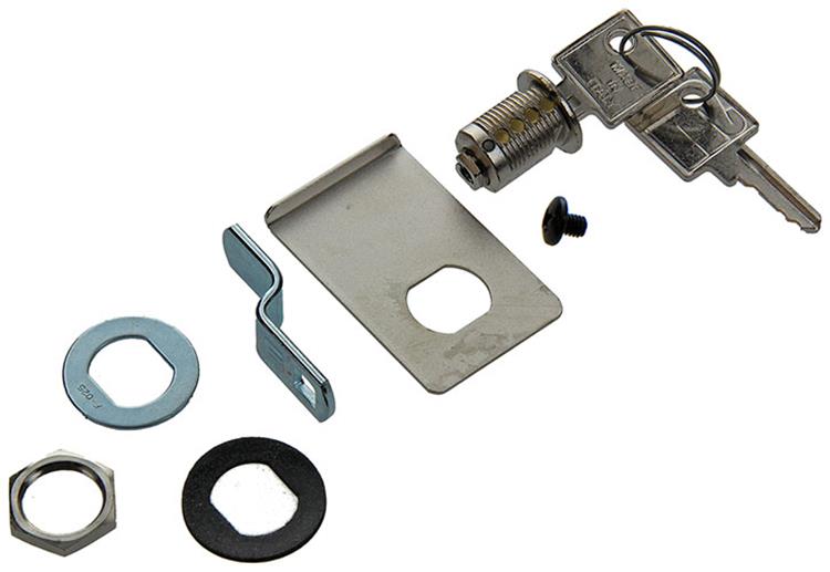 Mack 1014023 - Aufputz-Zylinderschloss Glastür 16 mm | 5 Stück