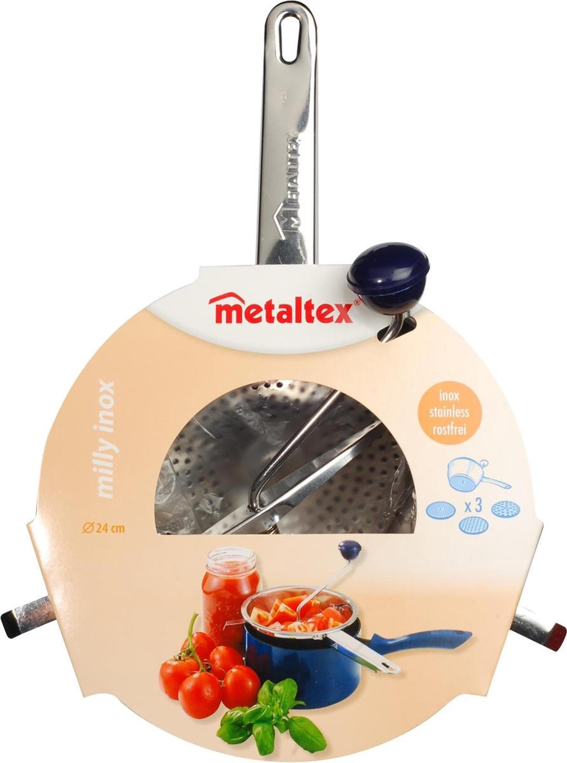 Metaltex-Edelstahl-Passiersieb 24 cm