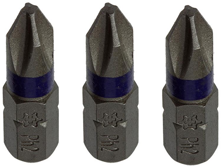 Mack 1018290 – Schraubendreher-Bit PH2 L25 mm 3 Stück | 5 Stück