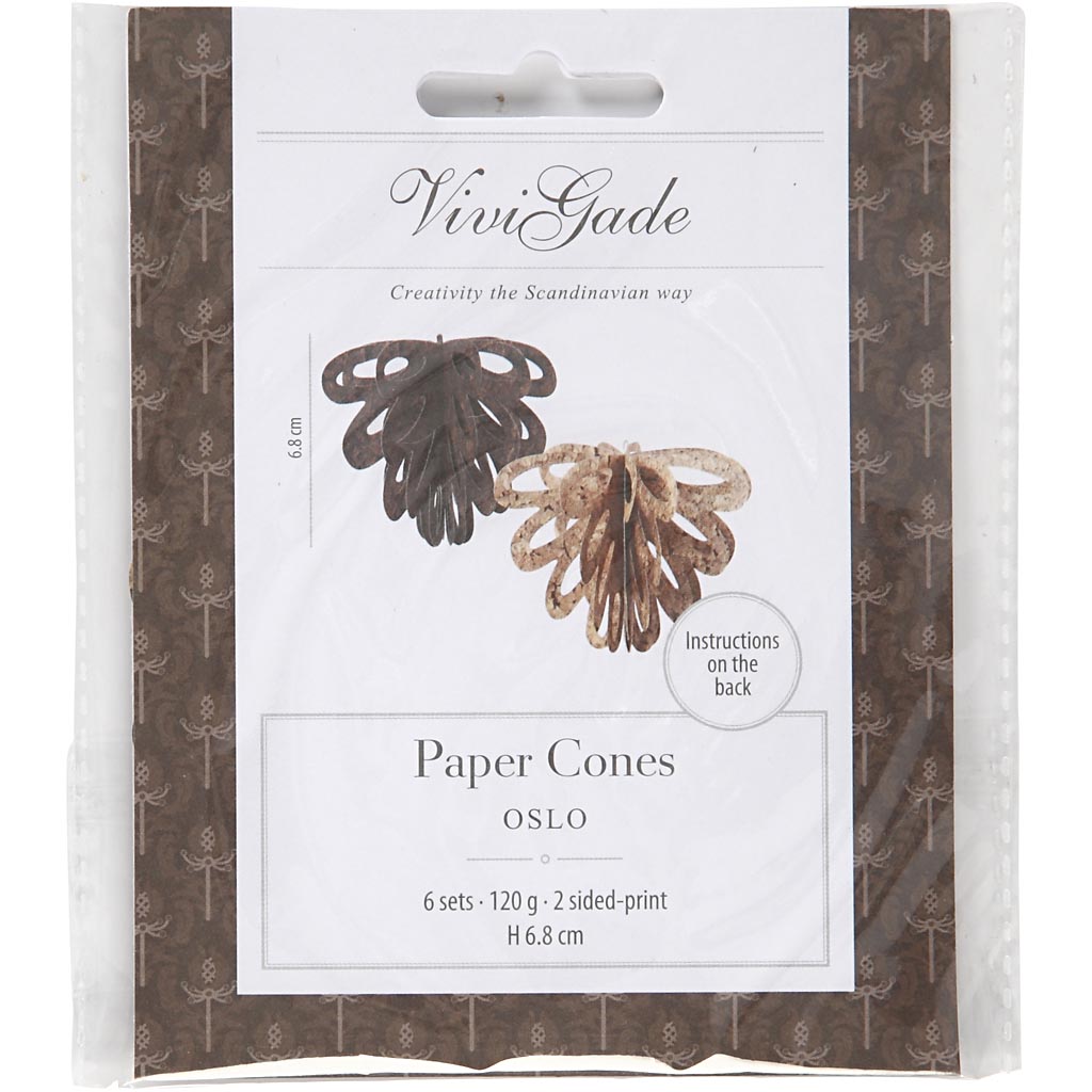 Vivi Gade Papiertüten, H: 6,8 cm, 120 g, 6 Stück 1 Box