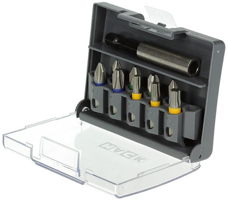 Mack 1018318 - Schraubendreher-Bit-Set 10-teilig | 5 Stück