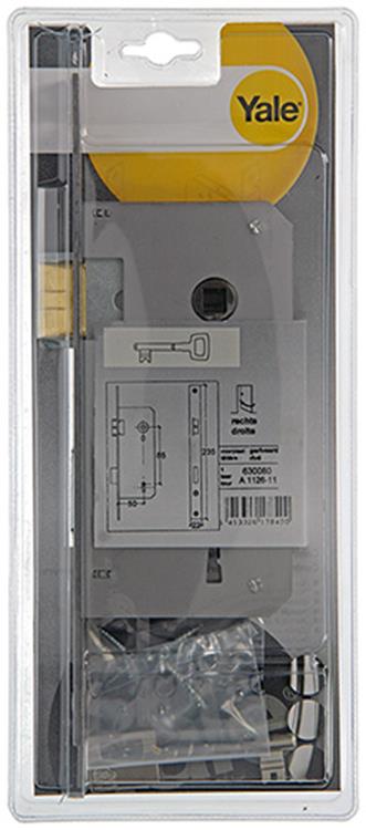 Yale 1019014 – 1 Doppel-Einsteckschloss rechts A1126 50 mm | 1 Stk