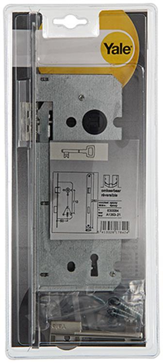 Yale 1019016 – 1 Doppel-Einsteckschloss, versetzt von Mitte zu Mitte. lr a1353 50mm | 1 Stk