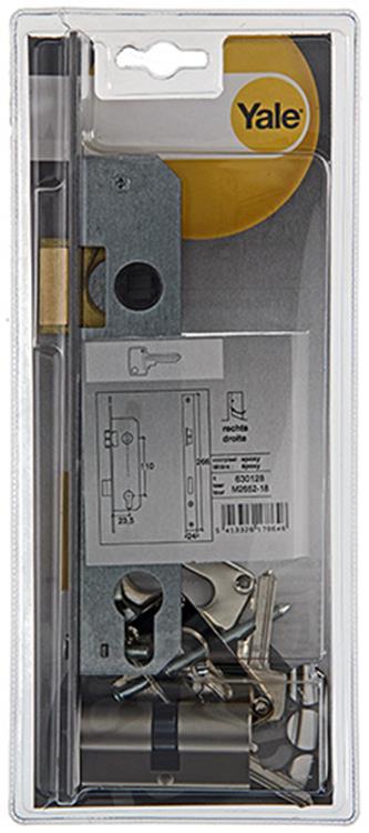 Yale 1019038 – 1 schmales Türschloss + Zylinder. wählen Sie rm2652 23mm | 1 Stk