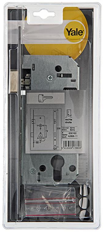 Yale 1019054 – 1 Einsteckschloss doppelt l r a2606 50 mm | 1 Stk