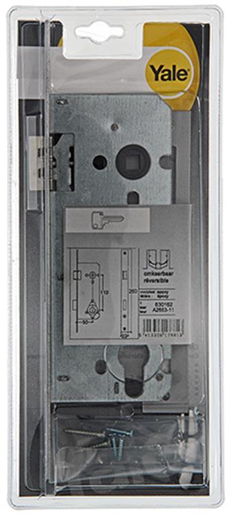 Yale 1019055 – 1 Doppelzylinder-Einsteckschloss umkehrbar BA2653 50 mm | 1 Stk