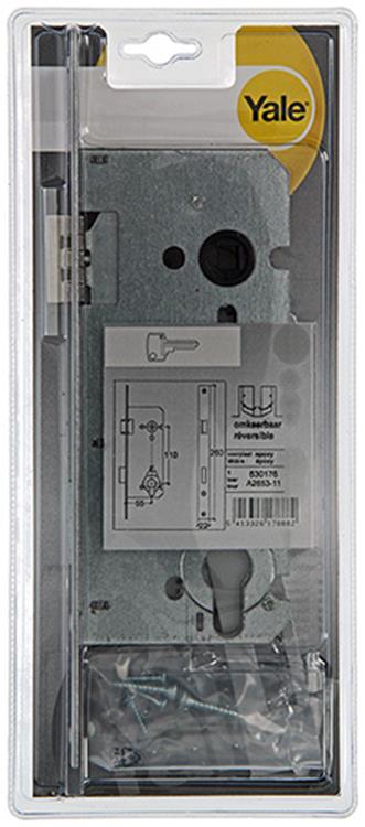 Yale 1019060 – 1 Doppelzylinder-Einsteckschloss umkehrbar BA2653 55 mm | 1 Stk