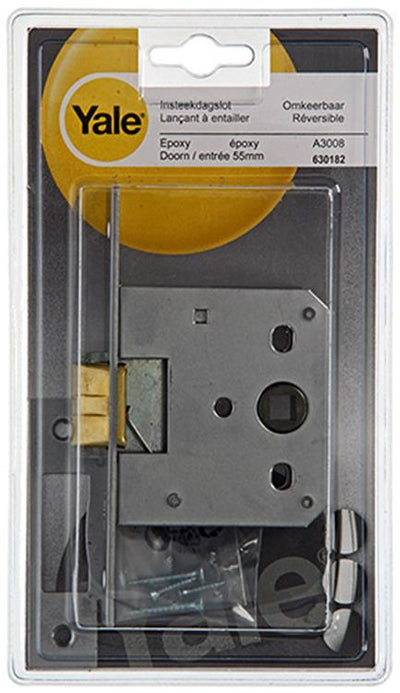 Yale 1019063 – 1 Einsteckschloss Epoxidharz L R A3008 55 mm | 1 Stk