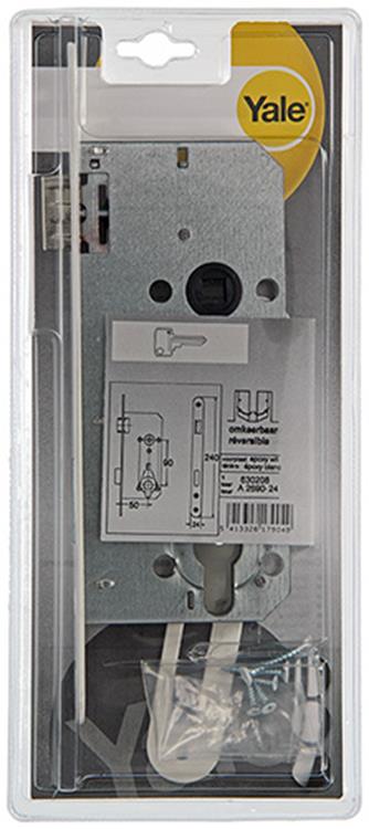 Yale 1019070 – 1 Einsteckschloss weiß A2690 24 V PZ 50 mm | 1 Stk