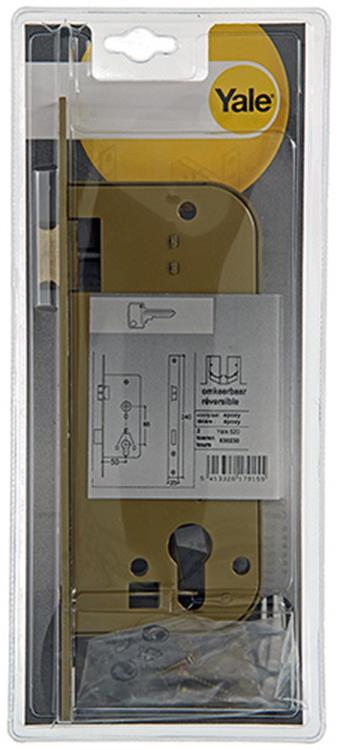 Yale 1019075 – 1 Einsteckschloss Z-Zylinder L R 520 50 mm | 1 Stk