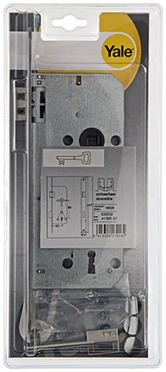 Yale 1019076 – 1 dub.instkslt afg.hk.l r a1390 50 mm Edelstahl | 3 Stück