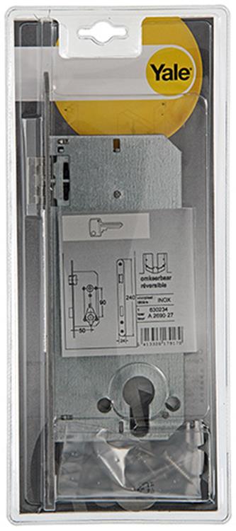 Yale 1019077 – Einsteckschloss Edelstahl A2690 27 V PZ 50 mm | 1 Stk