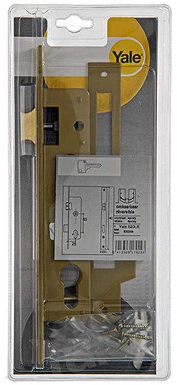 Yale 1019079 – 1 Einsteckschloss Z-Zylinder L R 520 25 mm | 1 Stk