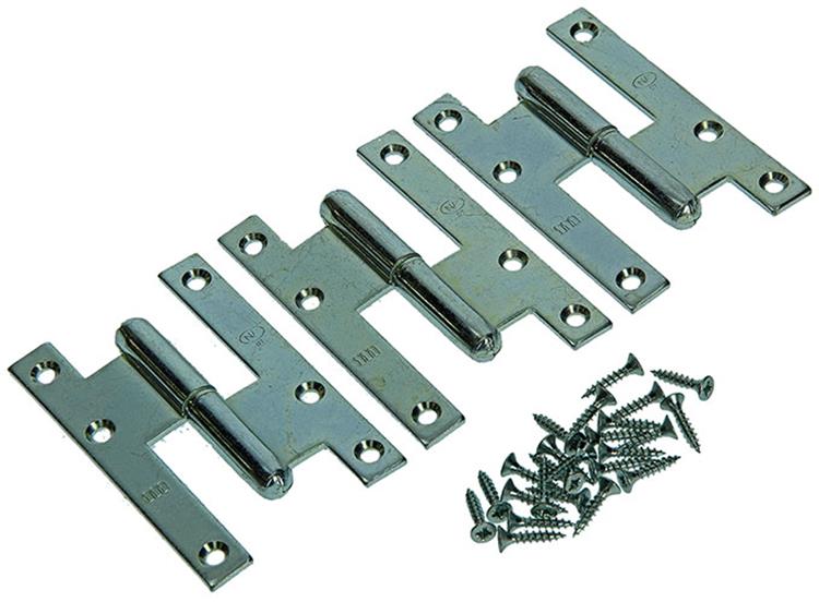 Yale 1019129 - 3 Stahlscharniere Bichromat R 110x70mm | 2 Stk
