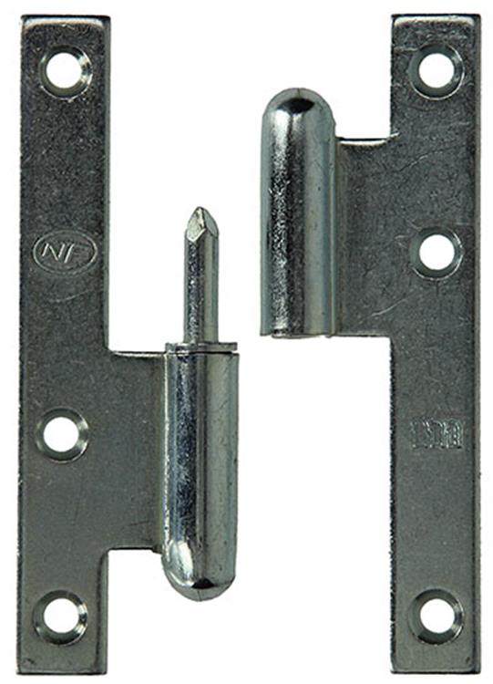 Yale 1019135 - 3 Stahlscharniere verzinkt links 110x60mm | 2 Stk