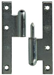 Yale 1019136 - 3 Stahlscharniere verzinkt rechts 110x60mm | 2 Stk - afbeelding 5