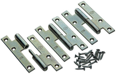 Yale 1019136 - 3 Stahlscharniere verzinkt rechts 110x60mm | 2 Stk